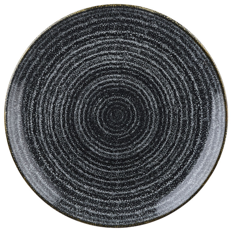 Teller flach Studio Prints Charcoal Black Coupe
