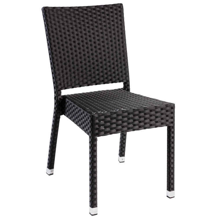 Rattan Stuhl Smart ohne Armlehne, wetterfest
