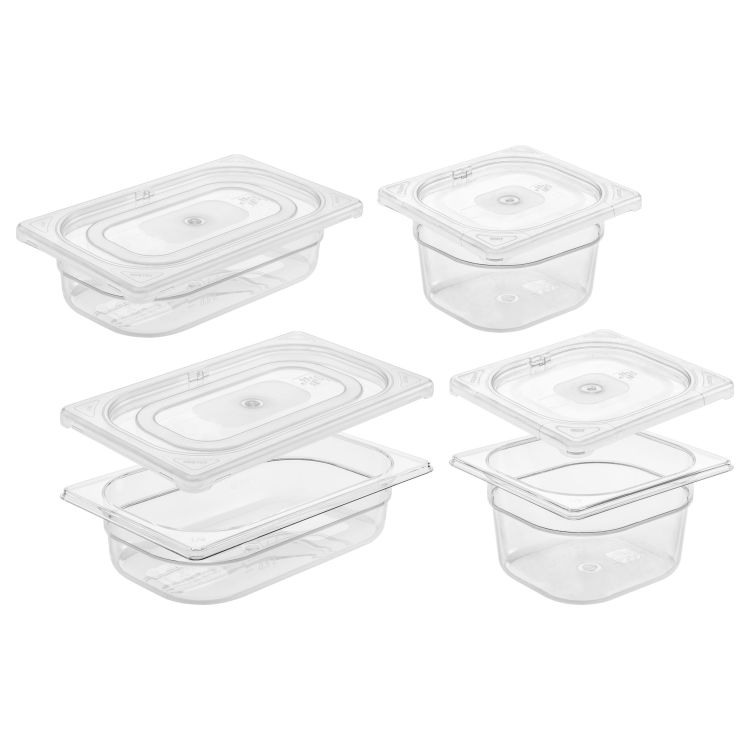 Set posuda GN Trigno 8-dijelni GN 1/4 i GN 1/6