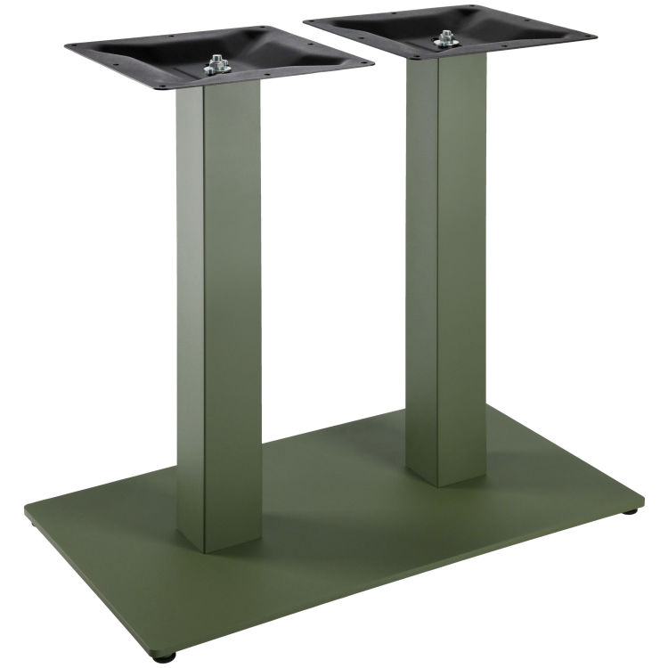 Indoor double table base Fino angular, stable