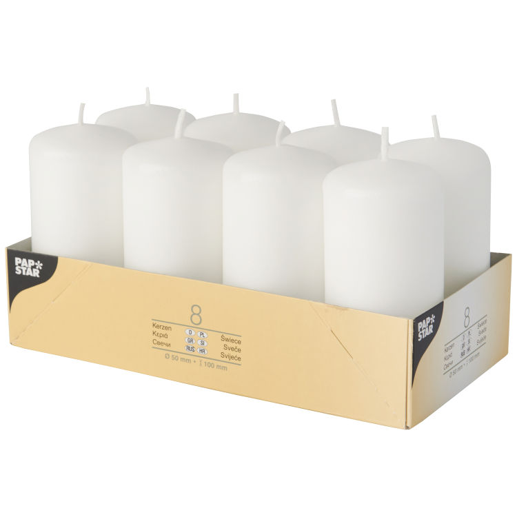 Stumpenkerzen 50x100 mm (øxH)