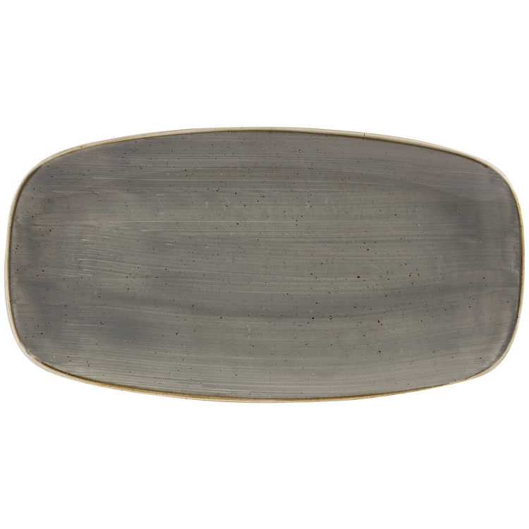 Chefs Oblong Platte Stonecast Peppercorn