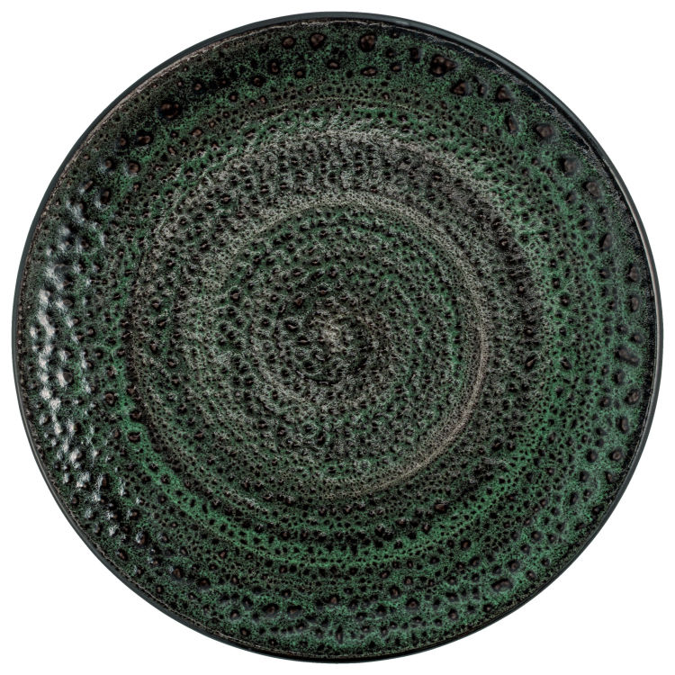 Plat bord Black Reef Porselein, rond