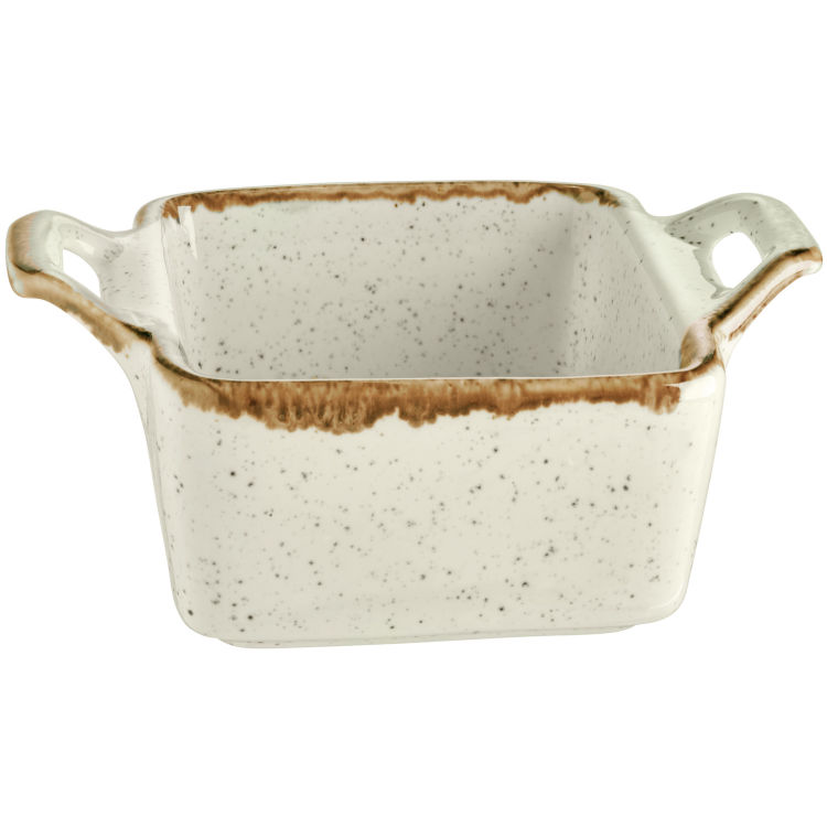 Skål Sidina kvadratisk med handtag