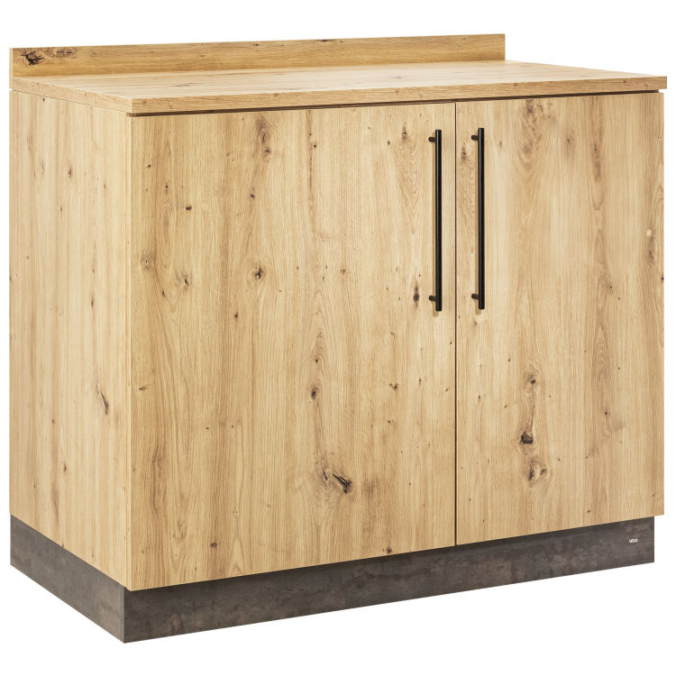 Servierstation Baristo Basic mit Drehtüren, fertig montiert