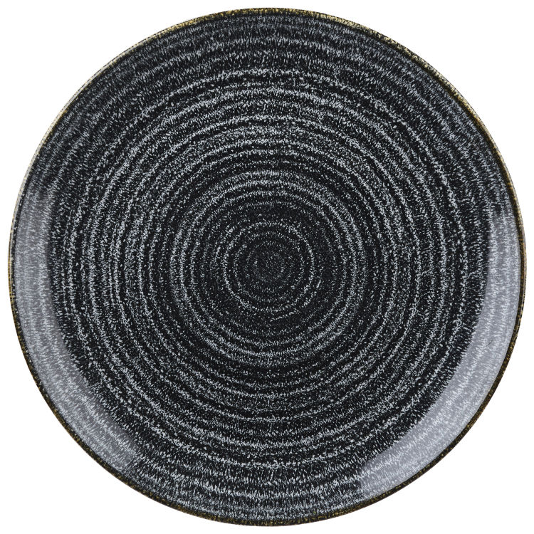 Teller flach Studio Prints Charcoal Black Coupe