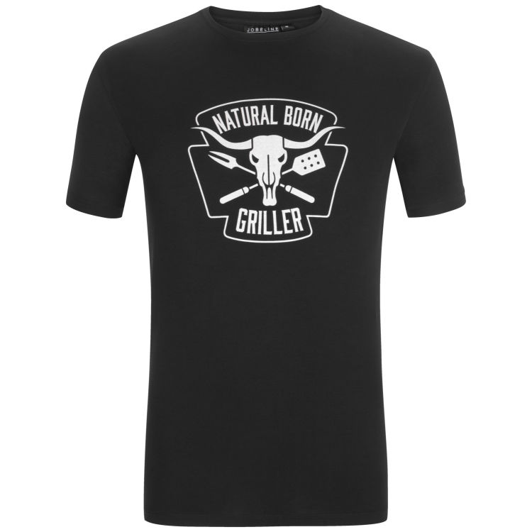 T shirt herre Natural Born Griller