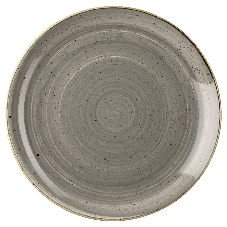 Flat plate Stonecast Peppercorn Coupe
