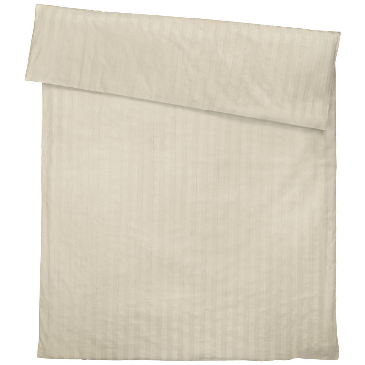 Capa de edredão Roma-Meran, Com fecho estilo de hotel, Damasco, às riscas