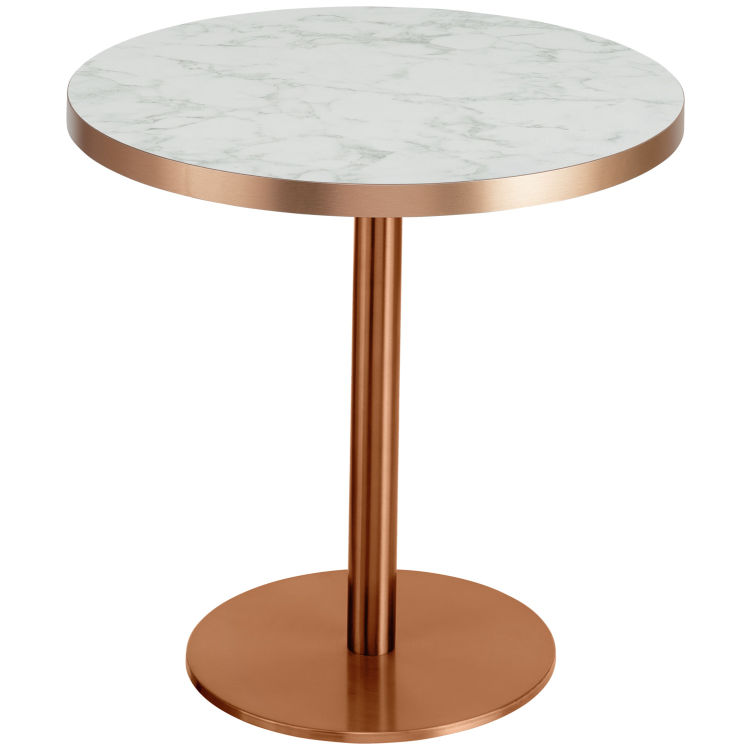 Side table Marvani table base stainless steel copper, High stability and tilt resistance
