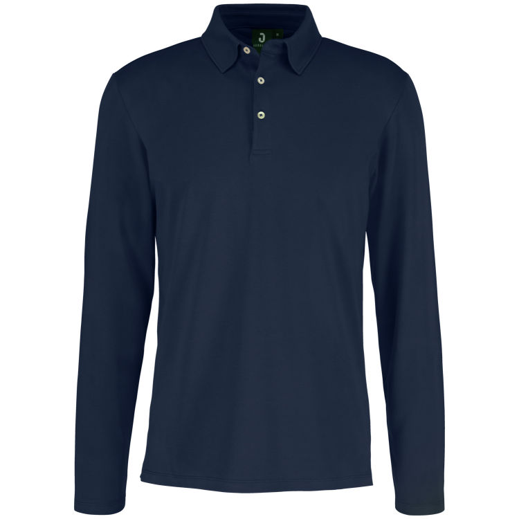 Herren Poloshirt Malme Langarm, Regular Fit, Jersey