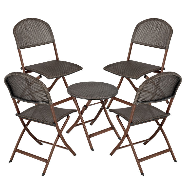 Outdoor Bistro-Set Romalia 5-tlg., wetterfest