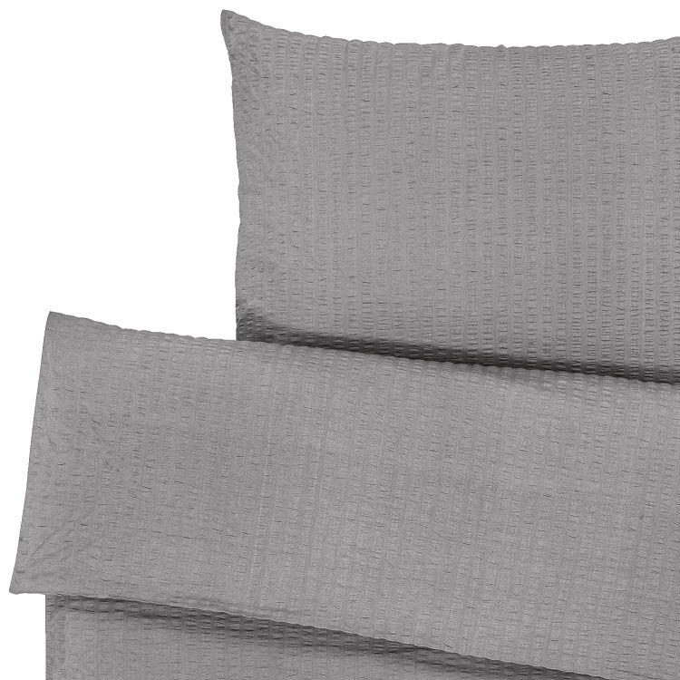 Bettwäsche-Set Mallorca Hotelverschluss Seersucker, bügelfrei