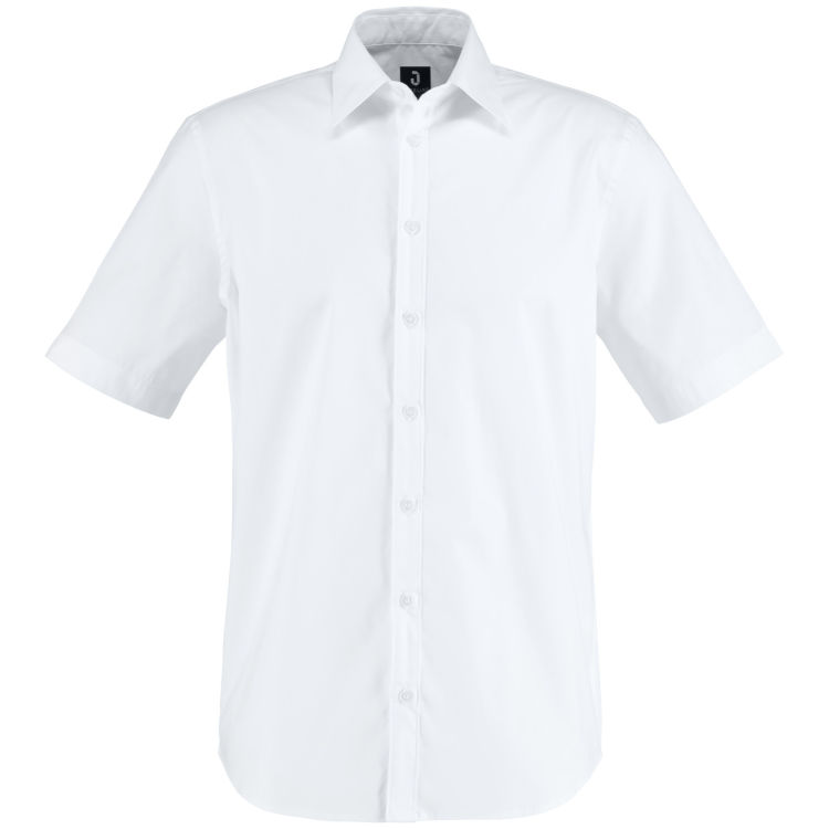Chemise homme Porter manches courtes, polycoton élasthanne