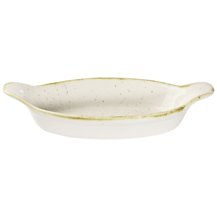 Pfanne Stonecast Barley White oval