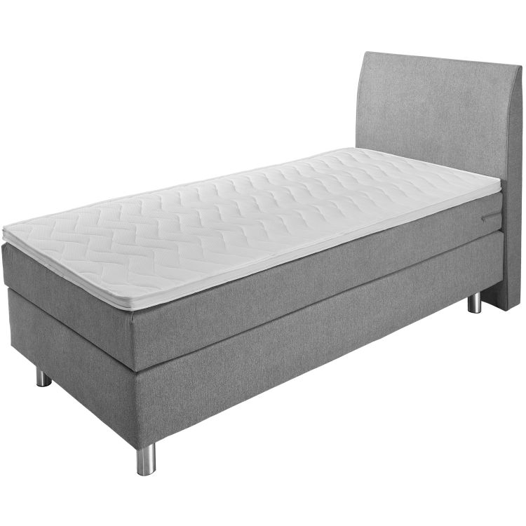 Cama Boxspring Comfort estofado, cabeceira lisa