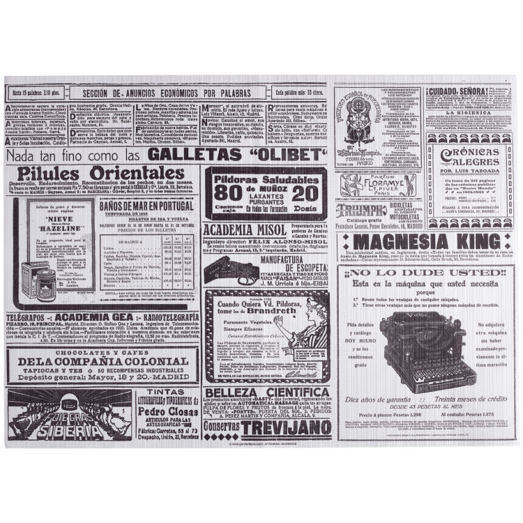 Bordstablett papper Menulo