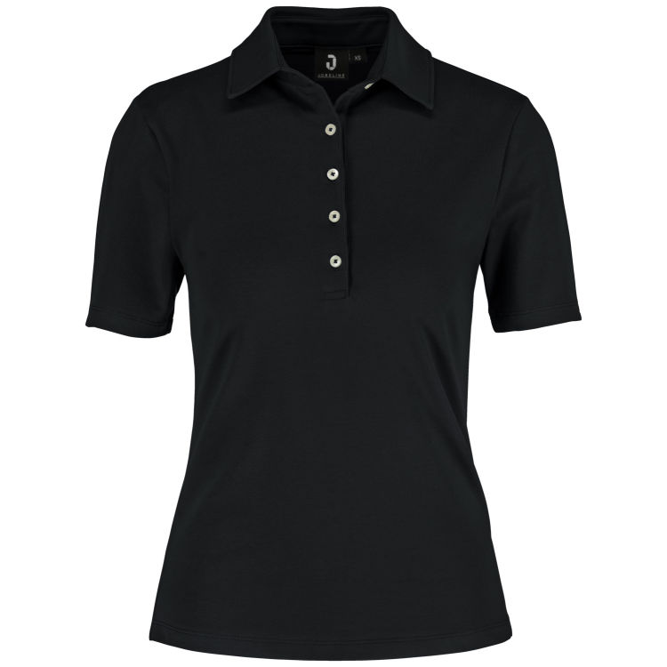 Damen Poloshirt Malme Kurzarm, Regular Fit, Jersey