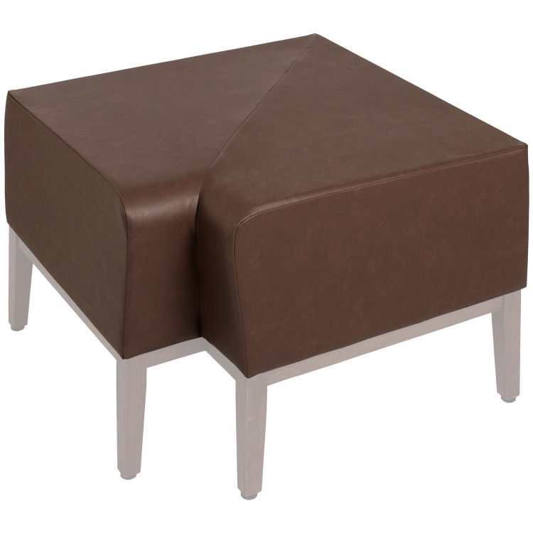Corner bench Adapto imitation leather, Flame-retardant