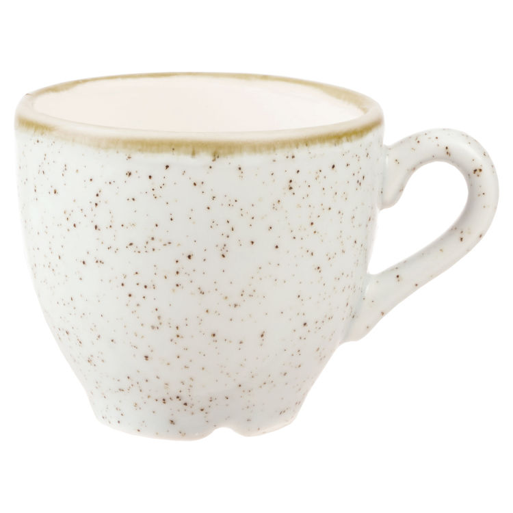 Espresso Tasse Stonecast Barley White