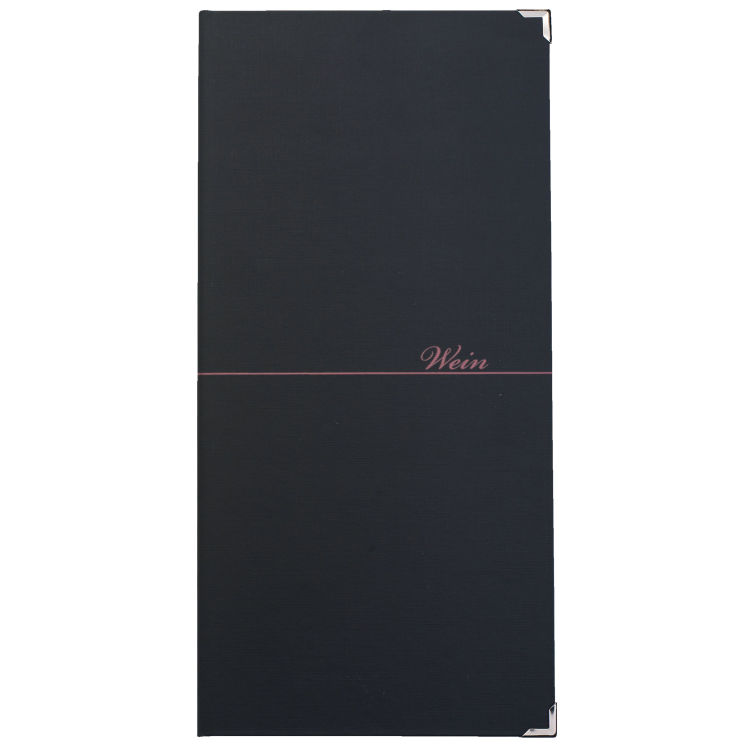 Menu made of book cover material Follereau