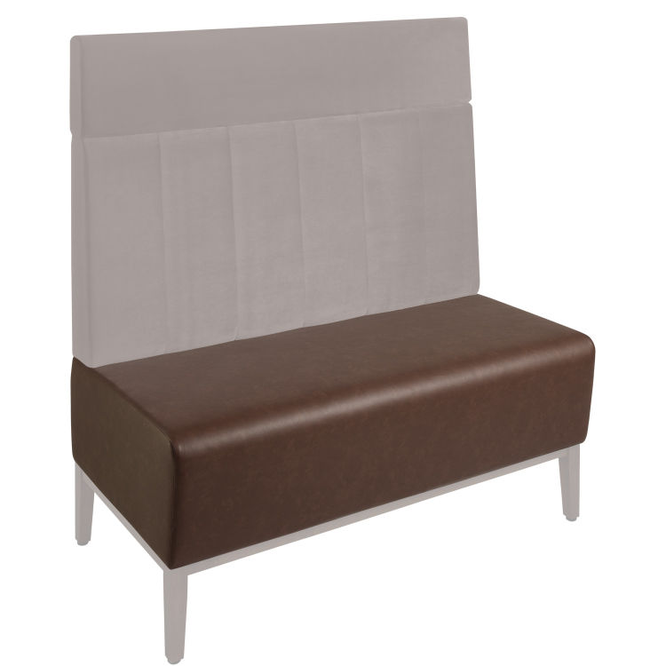Upholstered bench Adapto imitation leather, 2-seater, Flame-retardant