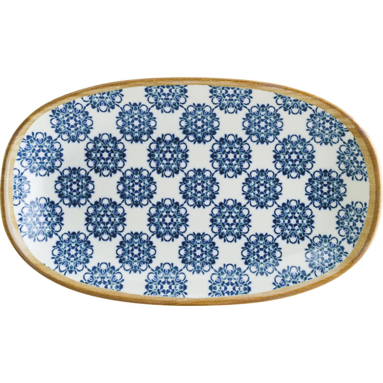 Assiette/plat Lotus ovale