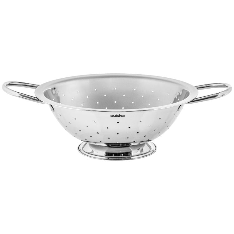 Durkslag med fot i stål, rostfri