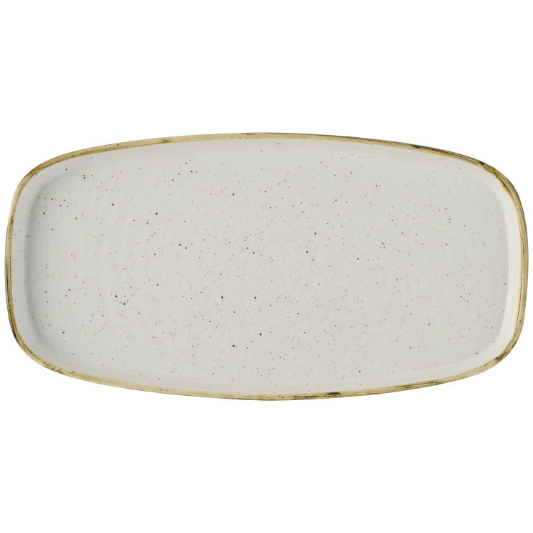 Platte Stonecast Barley White mit Steilrand