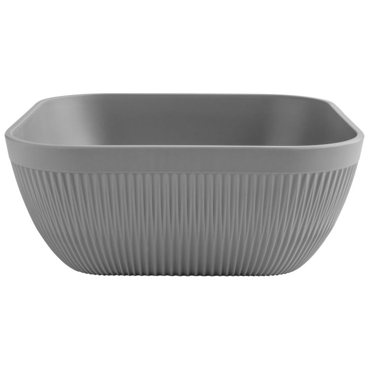 Schaal Kanas vierkant met reliëf