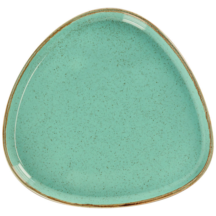 Assiette plate Sidina organique avec bord