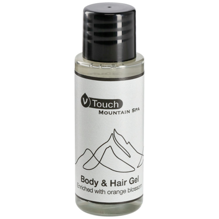 Hotel Shampoo und Duschgel Mountain Spa 2 in 1, Extrakten der Orangenblüte