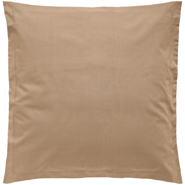 Funda almohada Siena con volante, con cierre de hotel, de percal