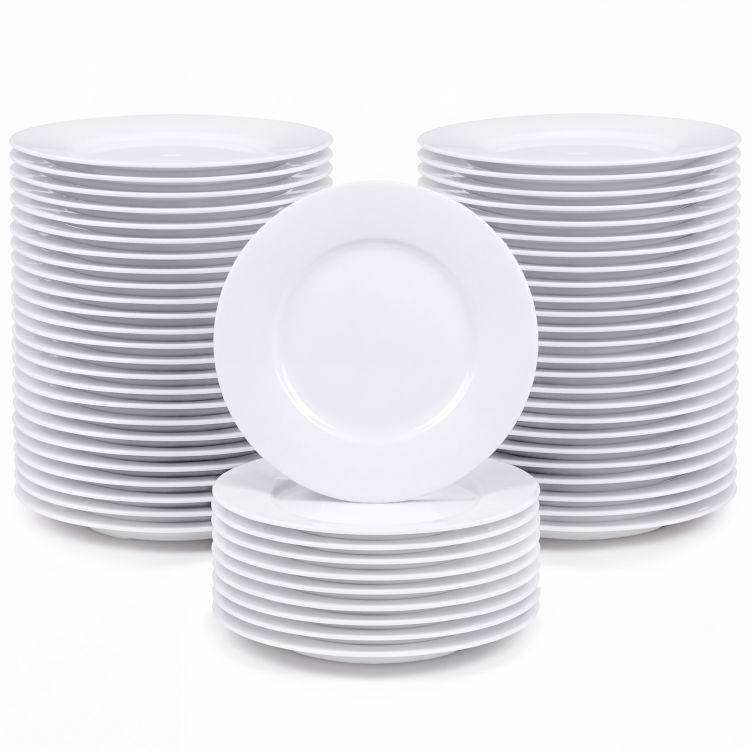 Pack avantage assiette Pallais plate, 60 pièces, 22 cm