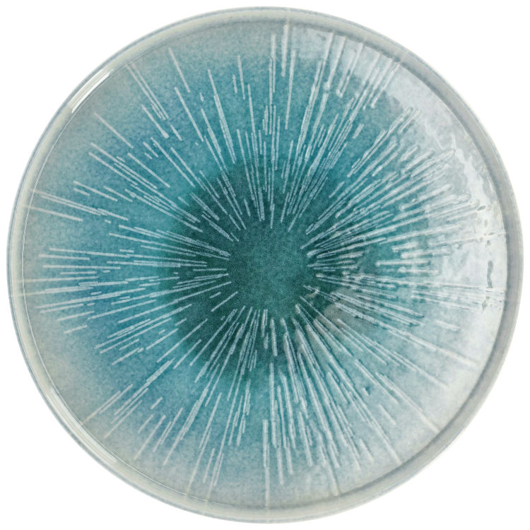 Assiette plate Irisia avec bord