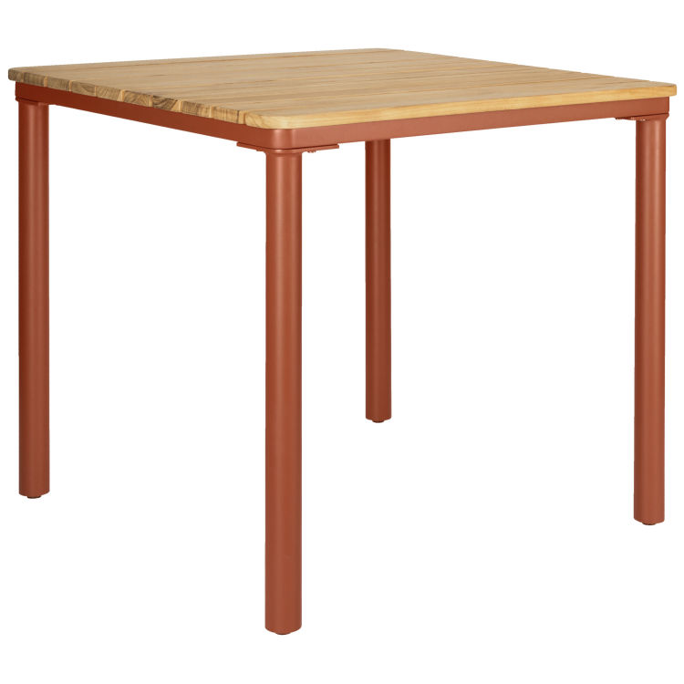 Outdoor-Teaktisch Zolia quadratisch, witterungsbeständig