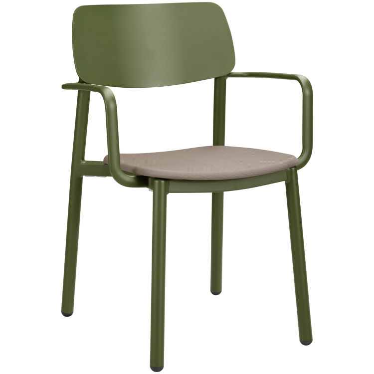 Outdoor Stapelstuhl Punta mit Armlehne, wetterfest