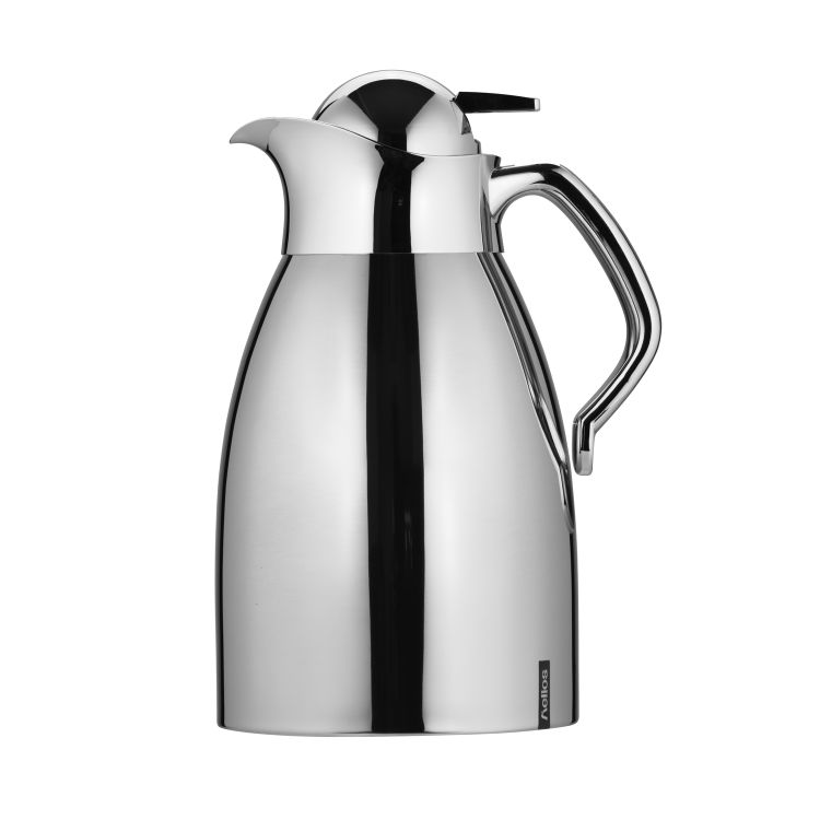 Edelstahl-Isolierkanne mit Drucktastenverschluss