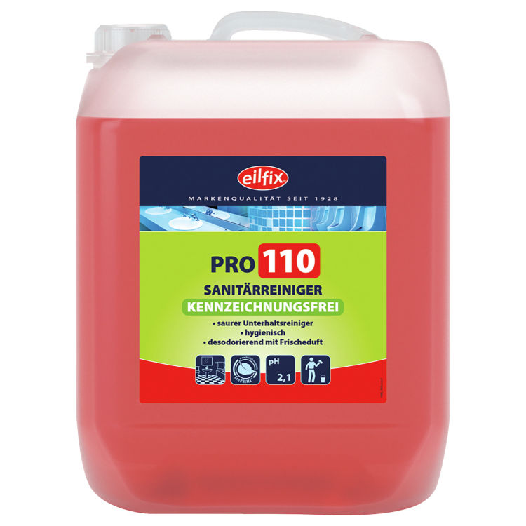 Limpador sanitário green Pro 110 Garrafa não rotulada de acordo com o GHS