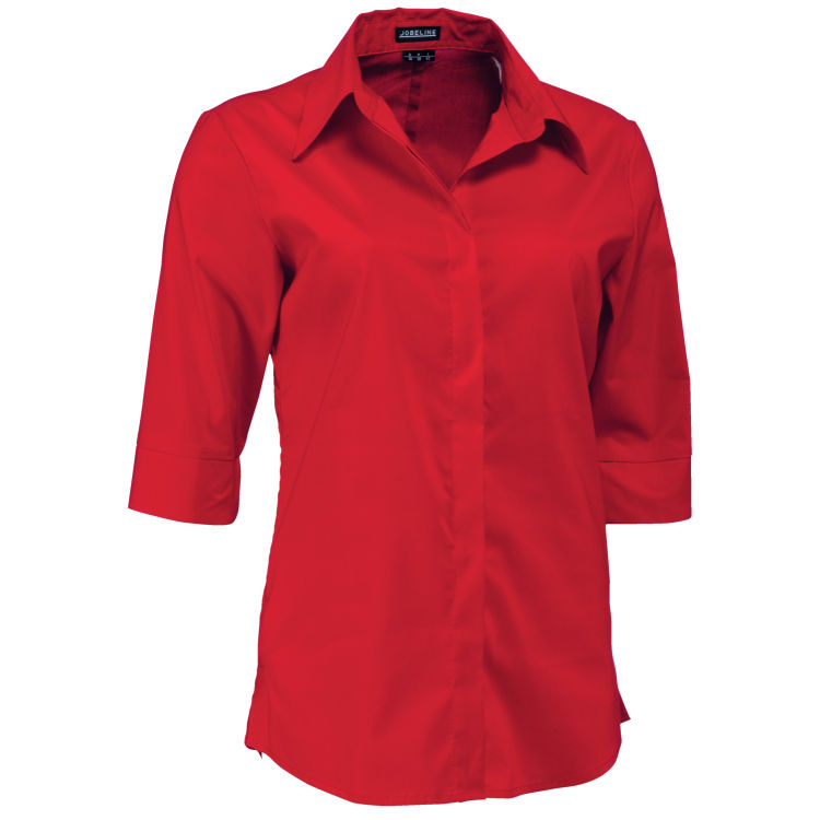 Camicetta manica a 3/4 Fiore Regular Fit, cotone-poliestere stretch