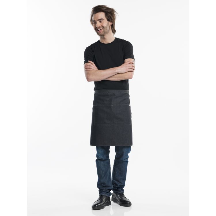 Bistroschürze Black Denim W90 – L50