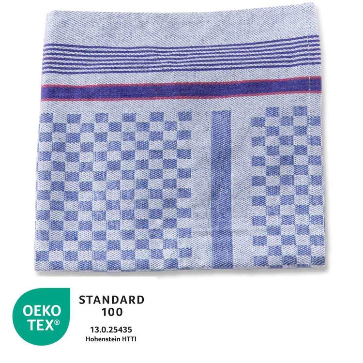 Grubentücher kariert 50/100 cm, aus Baumwolle