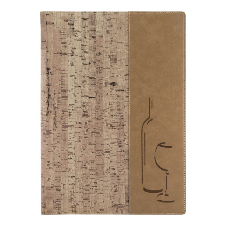 Getränkekartenhülle A4 Design – Kork – 4 Ansichten