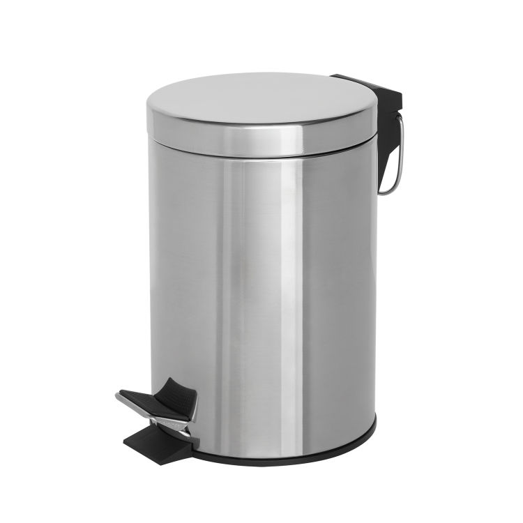 Cestino a pedale Croft / BIN003) in acciaio lucido, 3L