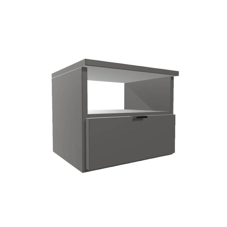 Nachttisch / Nachtschrank mit Schublade, 36x43x34
