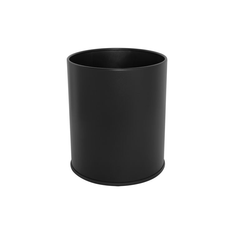 Corbeille à papier Thornton 9L en acier, paroi simple