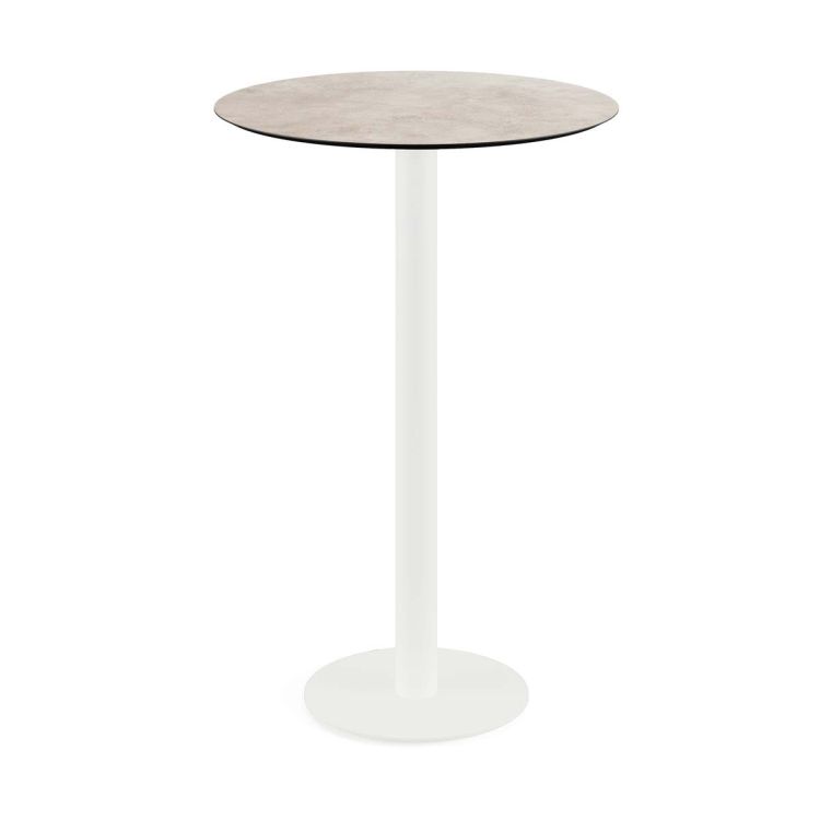 Mange-debout Urban Ø70 cm, piètement blanc