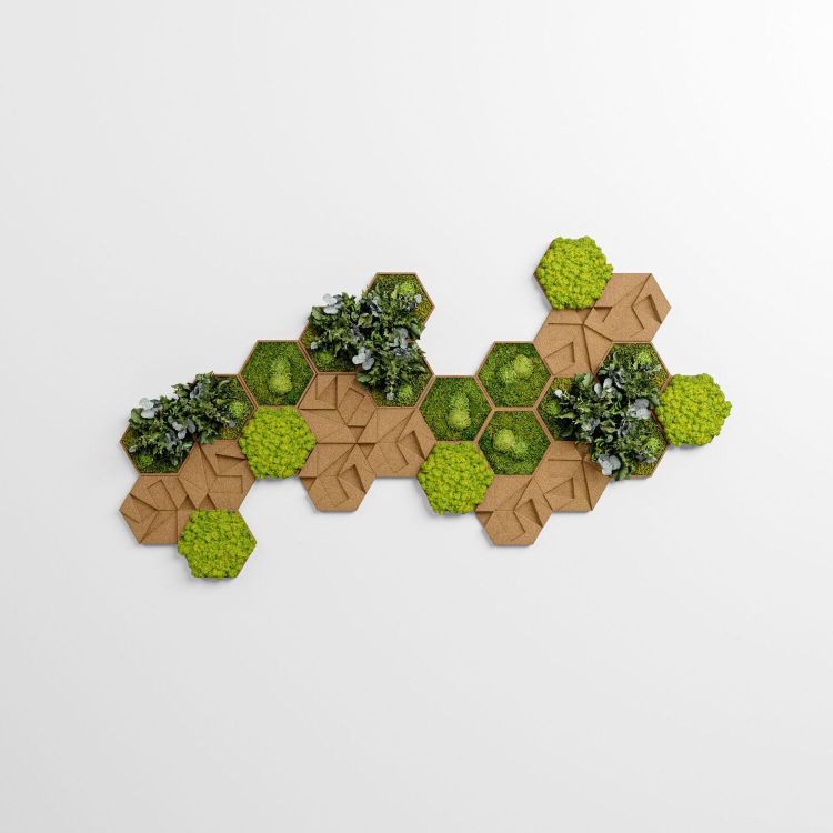 Kork-Hexagon Set