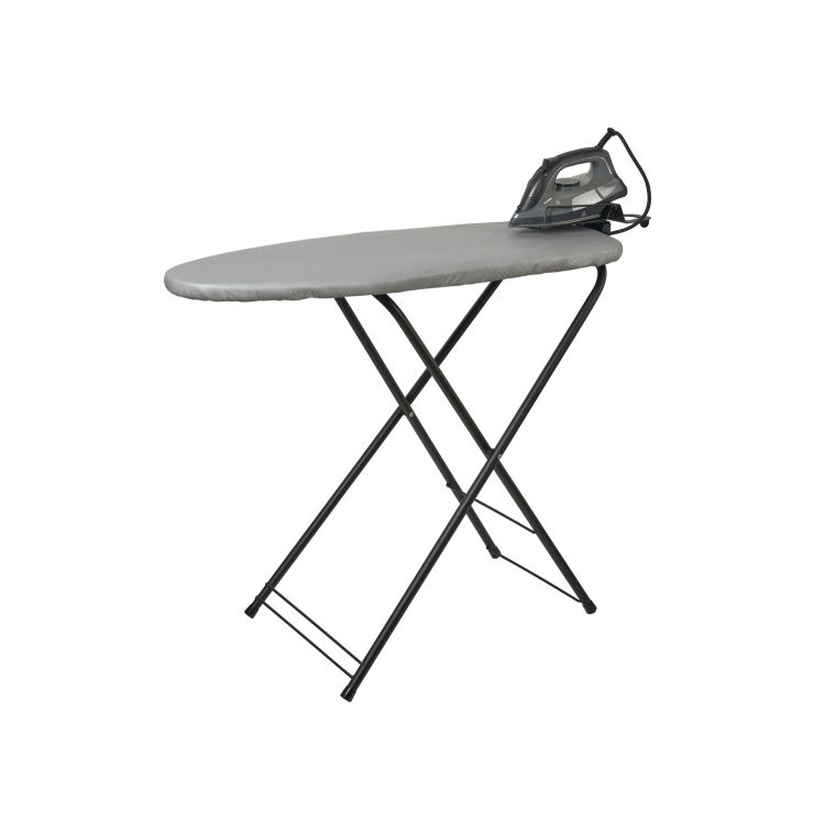 Corby Berkshire Compact Ironing Centre in Dunkelgrau mit 1600W Dampfbügeleisen (Y-879) – EU-Stecker