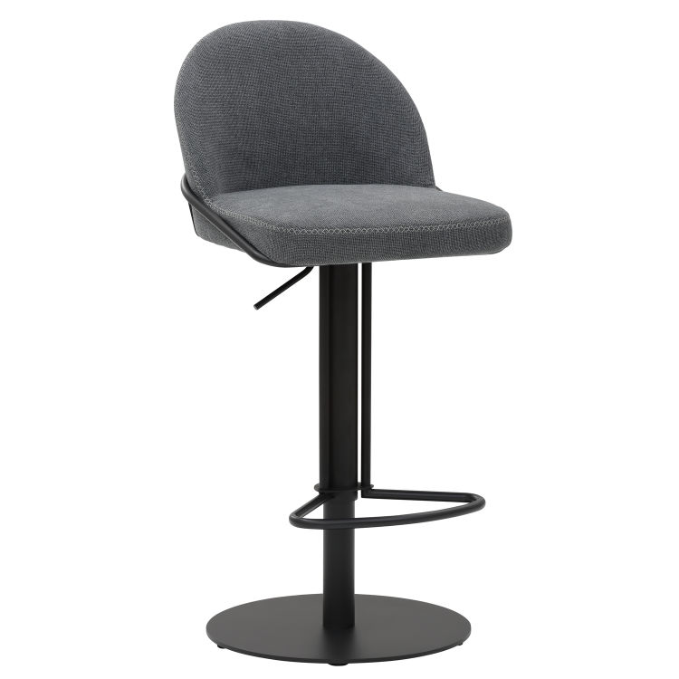 Barhocker, schwarzes Gestell